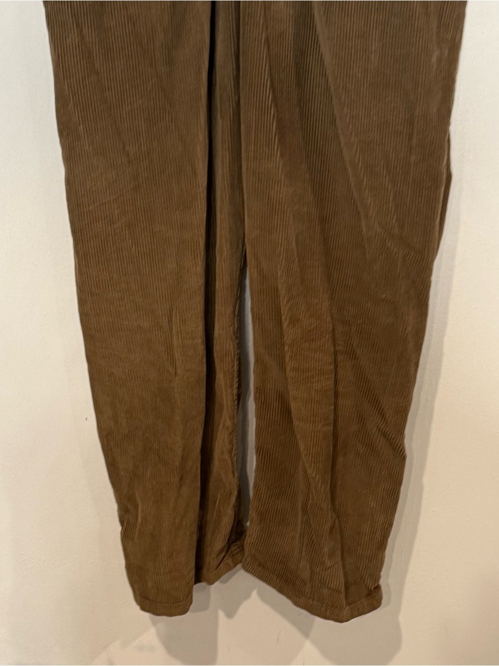 We the Free Free People Brown Corduroy Bib Overall Size L Baggy Loose Casual - Picture 6 of 10